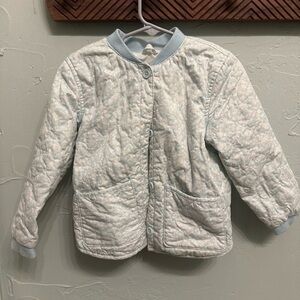 Cat & Jack Light Blue and White Quilted Jacket